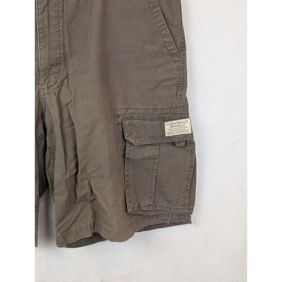 Y2K Eddie Bauer Outdoor Outfitter Cargo Shorts Brown Men's Size 36 - Picture 4 of 10